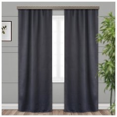 Портьеры Witerra Матовый блэкаут на ленте 135х260 см черный