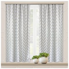 Портьеры Witerra Абстракция на ленте 180 см 2 шт. серый