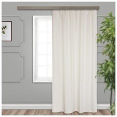 Портьеры Witerra Лен на ленте 275 см молочный