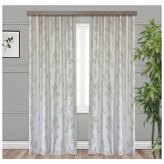 Портьеры Witerra Фиалка на ленте 260 см светло-бежевый