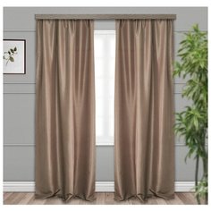 Портьеры Witerra Бамбук JYP111 на ленте 260 см коричневый