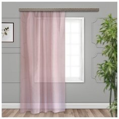 Тюль Witerra лен на ленте 500х275 см засушенная роза