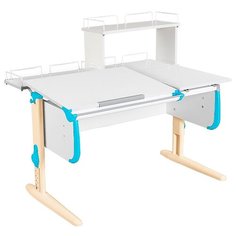 Стол ДЭМИ White-Double СУТ 25-01Д 120x82 см белый/ниагара/бежевый