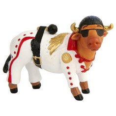 Статуэтка Феникс Present Бычок-певец, 9.5 см белый/черный