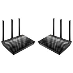 Wi-Fi Mesh роутер ASUS RT-AC66U B1 (2-PK) черный