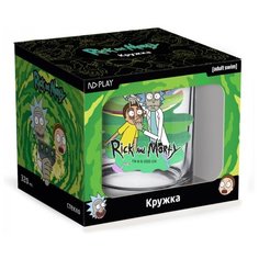 ND Play Кружка Рик и Морти глаза 320 мл прозрачный/зеленый
