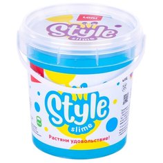 Жвачка для рук LORI Style Slime перламутровый с ароматом тутти-фрутти голубой