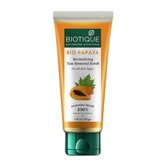 Biotique скраб для лица Bio Papaya Revitalizing Tan-Removal Scrub 50 г