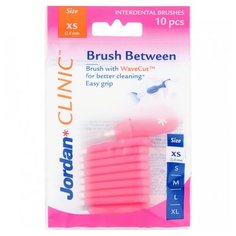 Зубной ершик Jordan Brush Between XS, розовый, 10 шт.