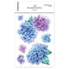 Miami tattoos Переводные тату Hydrangea разноцветный