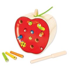 Рыбалка Mapacha Поймай гусеницу красный/бежевый