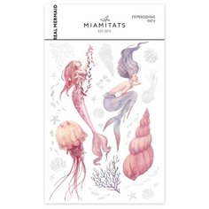 Miami tattoos Переводные тату Real Mermaid разноцветный