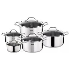 Набор посуды Tefal Intuition A702SA44 10 пр. серебристый