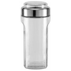 Nadoba банка для сыпучих продуктов с мерным стаканом Petra 1.55 л прозрачный/серебристый