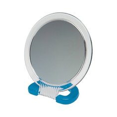 Зеркало косметическое настольное Dewal Beauty MR113 белый/синий