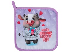 Прихватка Этель Новогодние лайки 17х17cm 5148692