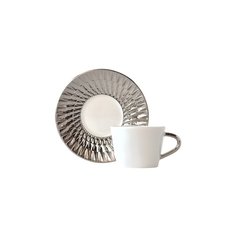 Кофейная чашка с блюдцем Twist Platine Bernardaud