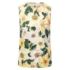 Шелковый топ Dolce & Gabbana