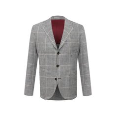 Пиджак изо льна и шерсти Brunello Cucinelli