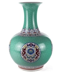 Ваза напольная Glasar 36x36x55см ГЛАСАР