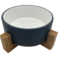 Миска для животных Foxie Bamboo Bowl Белая керамическая 820 мл