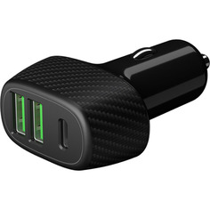 Aвтомобильное зарядное устройство Deppa 11296 (АЗУ 2 USB QC 3.0, USB-C PD)