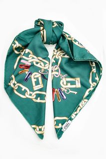 Бирюзовый платок из шелка Tortona Furla