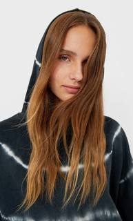 Stradivarius Платье Из Мягкой Ткани С Принтом Тай-Дай Женская Коллекция Multicolor L