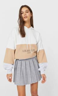 Stradivarius Юбка В Складку Женская Коллекция Пестро-Серый M