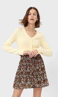 Stradivarius Шорты С Плиссировкой Женская Коллекция Пастельно-Розовый S
