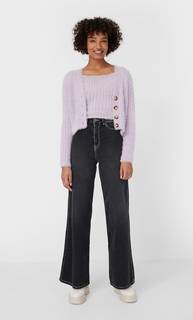 Stradivarius Топ Из Мягкой Ткани Женская Коллекция Multicolor L