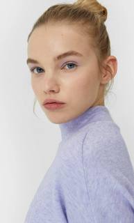 Stradivarius Укороченный Свитер С Высоким Горлом Женская Коллекция Multicolor Xs