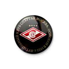 Spartak Значок МОСКВА ЧЕРНЫЙ
