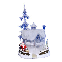 Фигура Home & Style домик с подсветкой и музыкой 32 см
