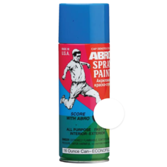 Abro Краска-Спрей № 016 Белая Блестящая - 0,473 Л. /12 ABRO арт. 016-R