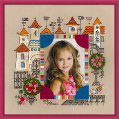 Набор для вышивания Панно для фотографии Замок принцессы 30 х 30 см арт. 1580 РИОЛИС