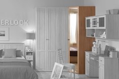 Платяной шкаф Hoff Sherlock 80286555 85,9х230х85,9, дуб сонома