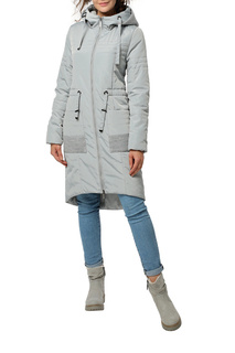 Пуховик-пальто женский DizzyWay 20320 серый 44