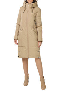 Пуховик-пальто женский DizzyWay 20414 бежевый 50