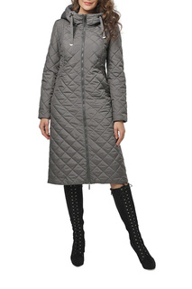 Пуховик-пальто женский DizzyWay 20407 серый 56