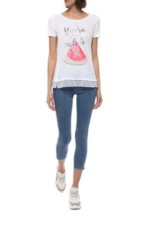 Футболка женская COMMA 88.705.32.3079 белая 40