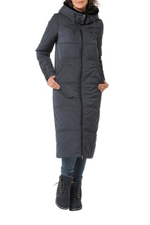 Пуховик-пальто женский DizzyWay 20412 серый 58