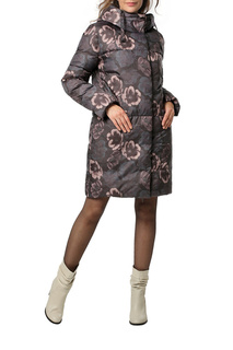 Пуховик-пальто женский DizzyWay 20425 коричневый 50