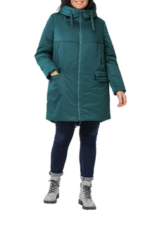 Пуховик-пальто женский DizzyWay 20420 зеленый 64