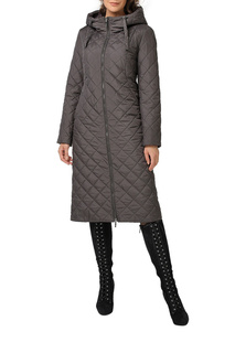 Пуховик-пальто женский DizzyWay 20407 фиолетовый 58