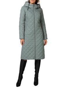 Пуховик-пальто женский DizzyWay 20407 зеленый 48