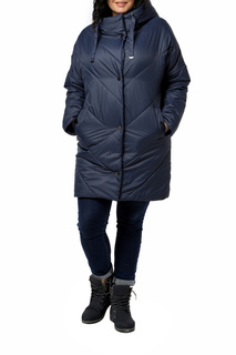 Пуховик-пальто женский DizzyWay 20344 синий 58