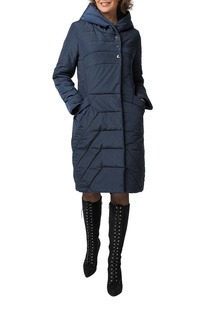 Пуховик-пальто женский DizzyWay 20411 синий 56