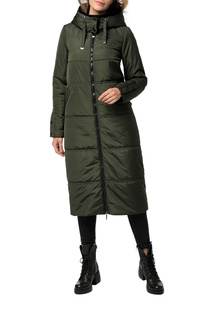 Пуховик-пальто женский DizzyWay 20412 зеленый 42
