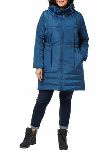 Пуховик-пальто женский DizzyWay 20342 синий 52